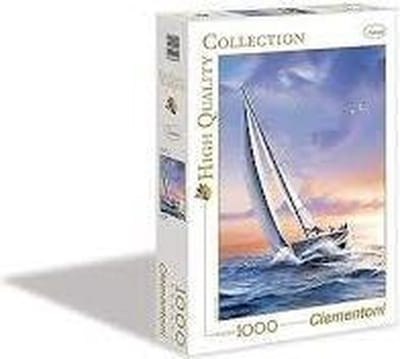 Clementoni puzzel zeilboot voor de zonsondergang