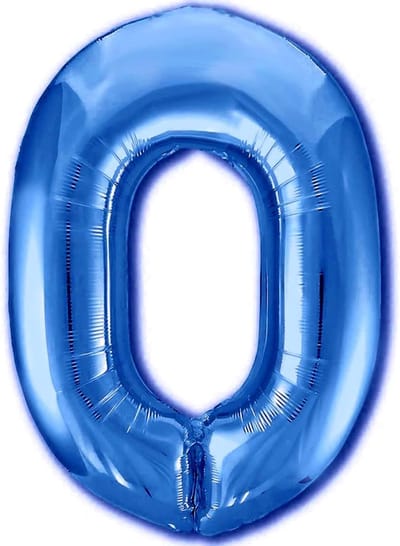 XXL Folieballon Cijfer Blauw 100 cm - Verjaardag Decoratie met Helium Optie