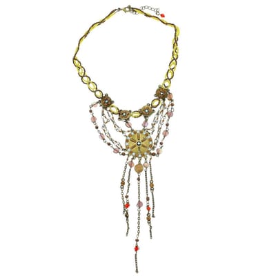 Behave - Gevlochten ketting met hanger - 36,5 cm + verlengketting