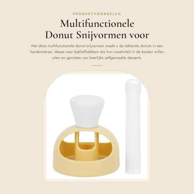 Dailygoods- Donut Snijvormen Multifunctioneel - Bakvormen - Keuken Accessoires - Cake Maken - Desserts - Hoogwaardige Materialen - Bakvorm