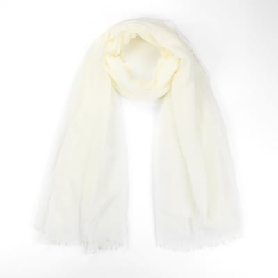 Luxe Viscose Sjaal – Zacht & Comfortabel – 180x90cm – Effen - Offwhite
