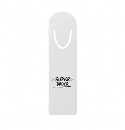 Hacebo® - Super broer metalen boekenlegger - Broer - je broer - verjaardagscadeau - cadeau voor broer - gift - kado Bladwijzer boekenleggers - 12.7 cm x 3.2cm