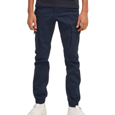 JACK&JONES JUNIOR JPSTPAUL JJFLAKE AKM 542 NAVY NOOS JNR Jongens Broek - Maat 146
