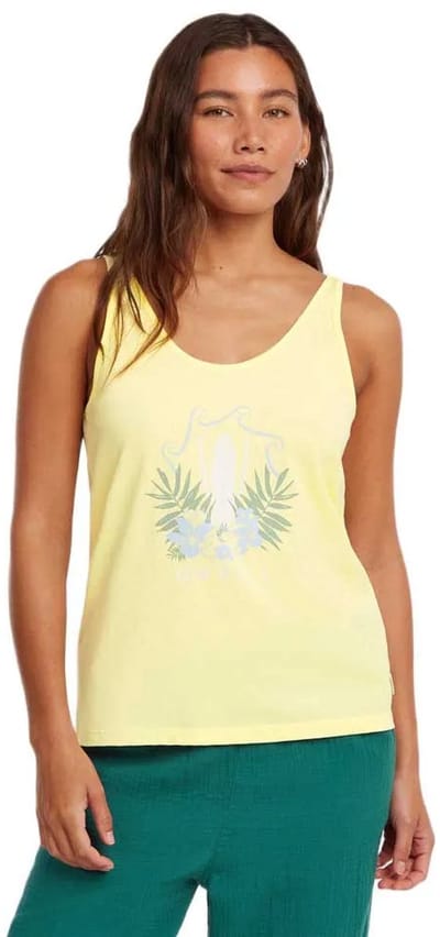 O´neill Graphic Mouwloos T-shirt Geel XS Vrouw