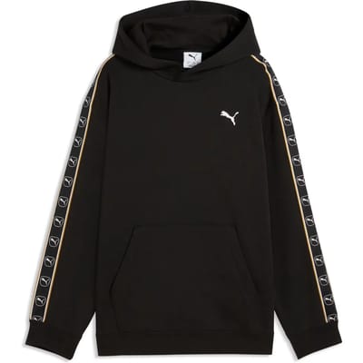 Sweatshirt met capuchon met geribbelde zoom en manche voor kinderen Puma Cat logo