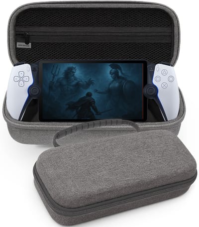 Hoes Geschikt voor PlayStation Portal Case Hard Cover Bescherm Hoesje - Case Geschikt voor PlayStation Portable Hoes - Grijs