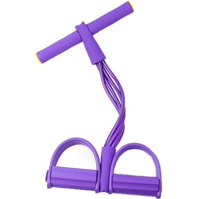 Elastische Fitnessbanden van Latex met Pedalen Zittend Trekken Rekken Oefeningen Yoga Pilates Trainingsapparatuur