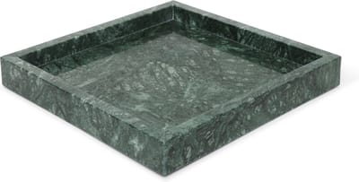 MOOISA - Marmer - Marmer groen dienblad - tray 30x30cm - rond marmer dienblad - vierkant marmer dienblad - decoratie schaal - tapasplank - serveerplank