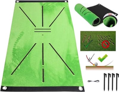 Golftrainingsmat Divot Board - Low Point en Swing Trainer - Directe feedback, bekijk uw swingpad en leer elke keer dat u de golfbal slaat!