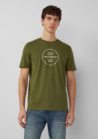 s.Oliver - male - Jersey T-shirt met print op voorzijde