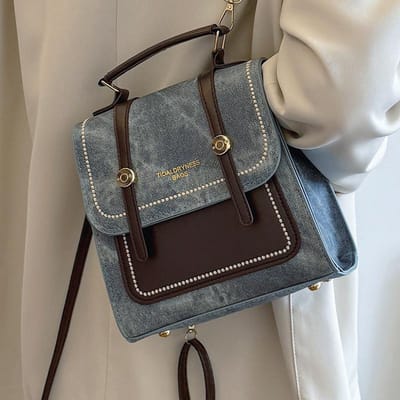 High-end Dames Geborduurde Rugzak Nieuwe Stijl College Stijl Koreaanse Stijl Pendelen Casual Schoudertas
