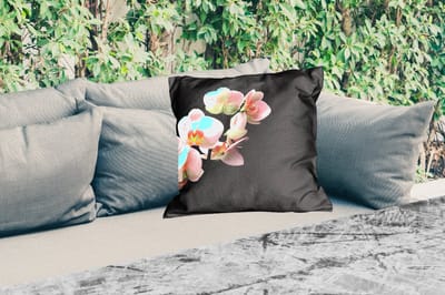 Buitenkussen Weerbestendig - Orchidee - Bloemen - Roze - Stilleven - Flora - 50x50 cm