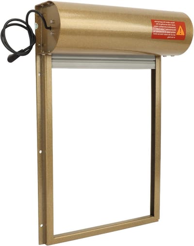 Automatische Deuropener - Kippenhok Deur - Pluimvee Beheer - Lichtsensor Automatisering - Tot 30cm Breed - Goud
