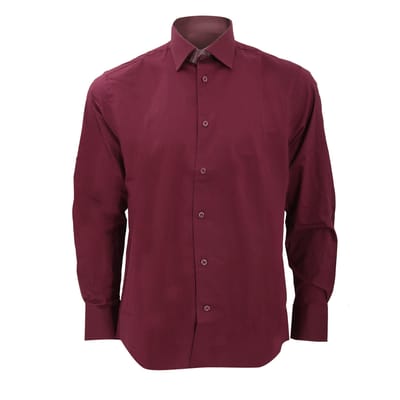 Russell Collectie Heren Lange Mouwen Gemakkelijk Onderhoud Aangepast Shirt (Haven)
