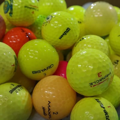 Golfballen Mix - Gerecyclede Ballen - Golfen - Goede Zichtbaarheid - 25 Stuks - Fluorescent