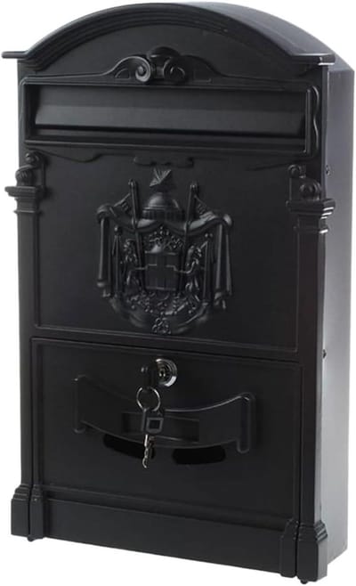 Brievenbus Aluminium - Postbus Muur - Veilige Post Ontvangst - Weerbestendig Robuust - 26x9x41cm - Grijs