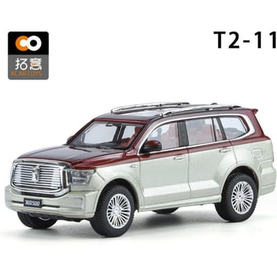 1:64 Tank 500 Suv Legering Auto Model Diecast Metaal Speelgoed Off-Road Voertuigen Auto Model Simulatie Minischaal Verzameling Kinderen Cadeaus gray