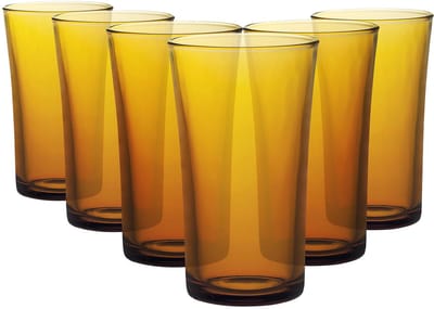Duralex Lys Highball Glazen Amber - 28 cl - Gehard Glas - Set van 6 - Waterglazen / Frisdrankglazen