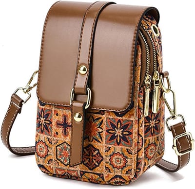 Dunne Schoudertas voor Vrouwen met Kaartslots, Ideaal als Crossbody en Handtas voor Mobiele Telefoons