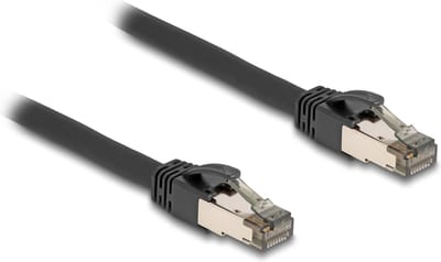 Delock RJ45 Network Cable Cat.6A U/FTP ultra flexible with inner metal jacket 10 m black