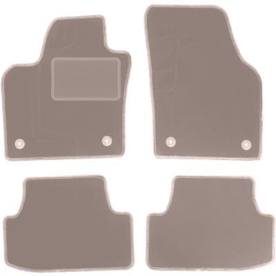 Beige veloursmatten voor: Volkswagen Polo VI hatchback (2017-)