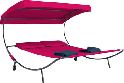 Tweepersoons ligstoel Tuinligstoel Tweepersoons ligstoel Ligstoel 2-persoons dak Bindox