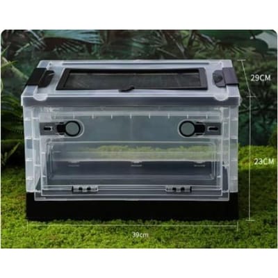 Cage à Hamster Villa de Luxe Pack Cage Panoramique Transparente Grand Espace Boîte d'Élevage Spéciale Ours Doré