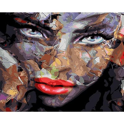 Diamant Schilderij Volledige Boor Puzzel Schoonheid 5d Doe-het-zelf Diamant Borduur Schilderij 20X30CM gray