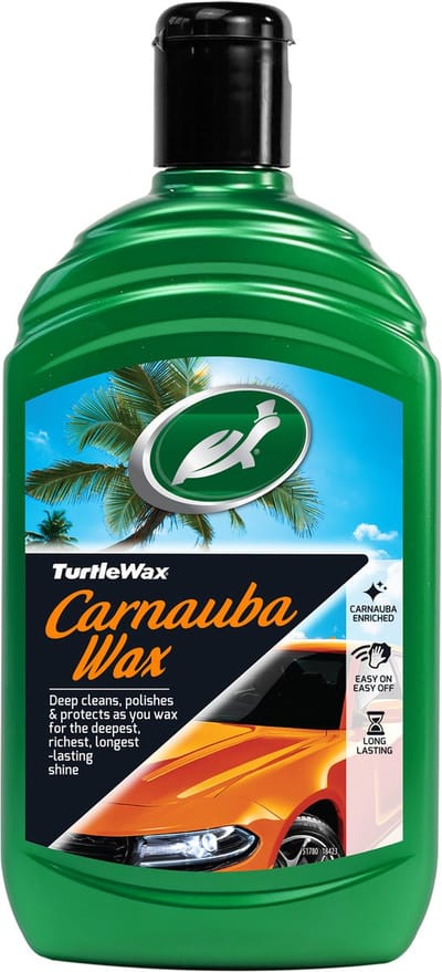 Turtle Wax GL Carnauba Car Wax Autowax – Reinigt & polijst - Langdurige bescherming – Geeft langdurige glans - 500ml