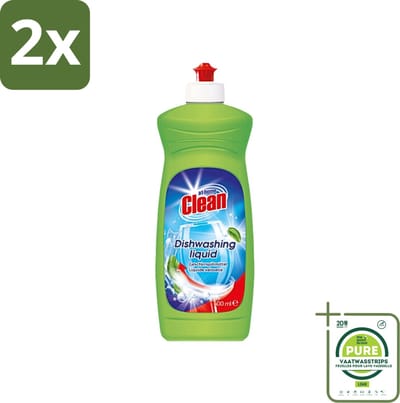 At Home - Clean - Afwasmiddel - Ultra - Stralend Schone Vaat - 500 ml - Voordeelverpakking - 2 stuks - Afwasmiddel - Vaat reinigen