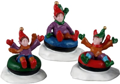 Lemax - Snow Tubers - Set van 3
