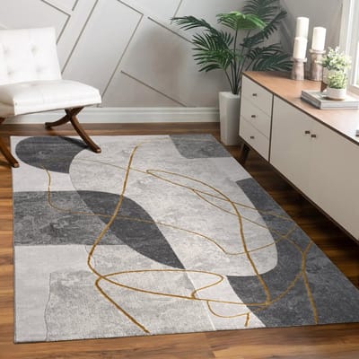 Paco Home Vloerkleed Woonkamer Laagpolig Patroon Bloemen Regenboog Patroon Geometrisch 120x160 cm