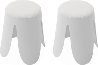 sweeek - Set van 2 stapelkrukken, niki, ø30 / 44 x h46cm