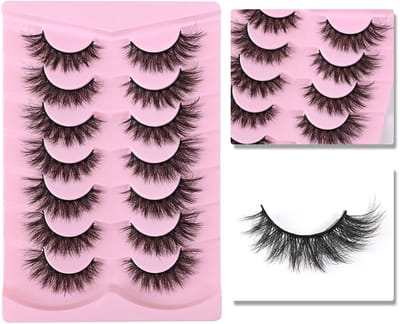 5 Paar Zwarte Nepwimpers Extra Volume Wimperextensions DIY Plakken voor Opvallende Langere Wimpers Maak je Ogen Groter zonder Krul H24