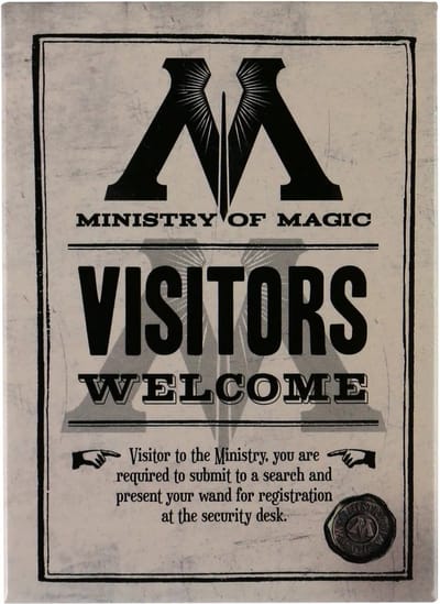 Harry Potter - Ministerie van Toverkunst metalen magneet