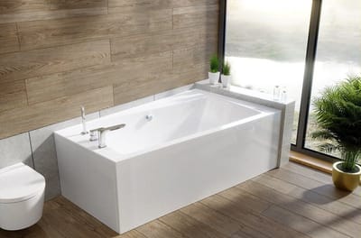 Badland INFINITY hoekbad 150 x 90 cm rechts wit
