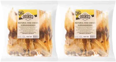 Voskes Hondensnacks Konijnenoren - 2 x 350 gr - Voordeelverpakking