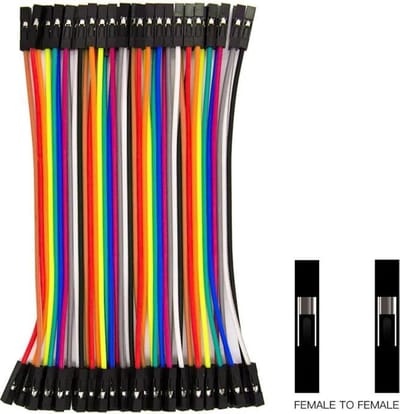 OTRONIC® Dupont Jumper kabels 40 stuks (Female-Female) 10cm draadbruggen voor Breadboard