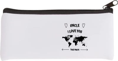 Akyol - uncle i love you this much Etui - Oom - geweldige oom - liefste oom - verjaardag - cadeau - kado - bedankje - geschenk - 20 bij 9 cm