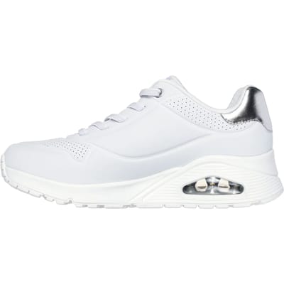 Skechers Uno - Shimmer Away Dames Sneakers - Wit