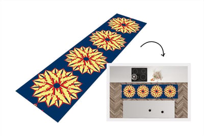 Keukenloper - Loper keuken - Sterren - Patronen - Abstract - 200x50 cm - Keukenloper vinyl