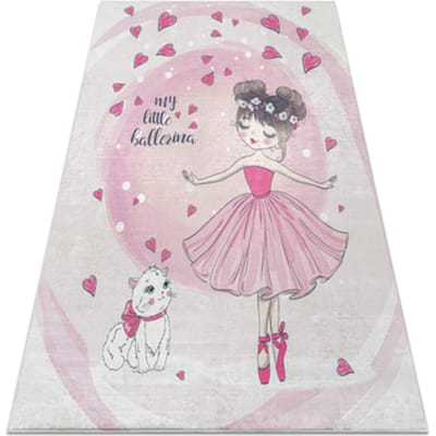 Kleden Rugsx BAMBINO 2161 tapijt wasbaar Ballerina, poesje voor 140x200 cm