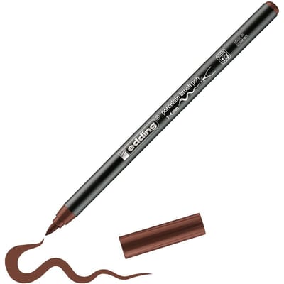 edding 4200 Porselein penseelpen - Bruin