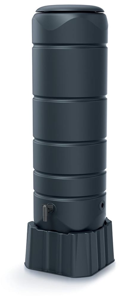 Prosperplast - Regenton Vuelta - 110 liter + voet - Antraciet