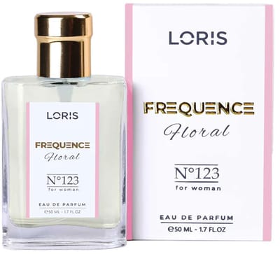 Loris Parfum Plus Frequence - 123- K123 Dames parfum - Hoofdnoten: Groene Appel / Limoen Top noten: Groene Appel / Cedarhout / Limoen Midden noten: Bamboo / Jasmijn / Rozen Basis noten: Cedarhout / Amber / Muskus