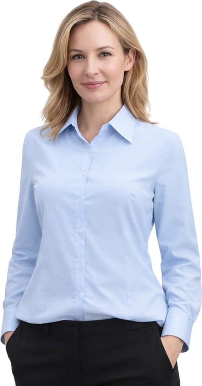 Casual Dames Blouse Blauw - Overhemd - Mode - Fashion - Maat S