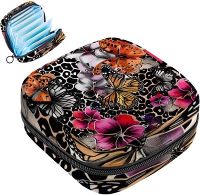 Maandverband Tas - Tampon Houder - Persoonlijke Opslag - Privacy Beschermend - 12x17x17 cm - Kleurrijk