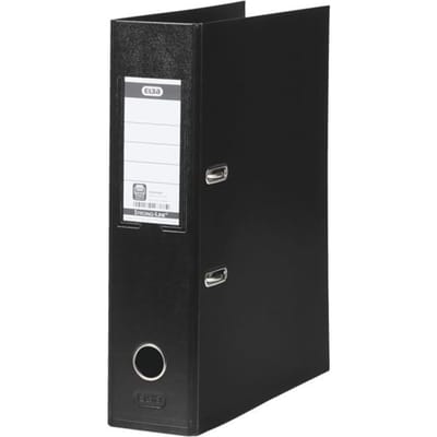ELBA "Strong-Line" Lever Arch File PP exchangeable spine label Zwart A4 8 cm