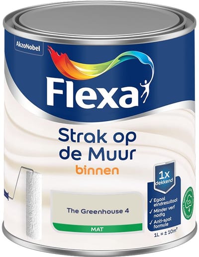 Flexa - Strak Op De Muur Binnen Mat - The Greenhouse 4 - Mengverf - 1 L