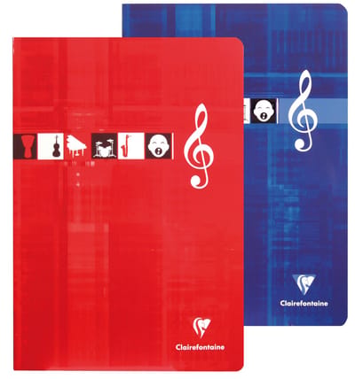 Clairefontaine getikt muziek- en zangschrift, A4, 48 pagina's